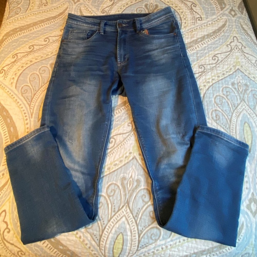 Jed North premium stretch fitted jeans - blue